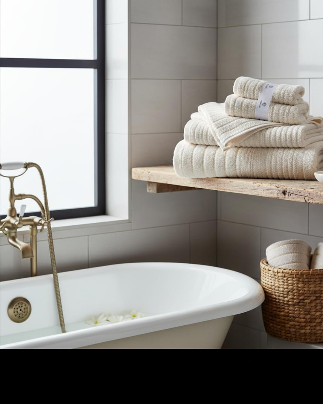 BIOLINEN Ivory 6 Piece Towel Set
