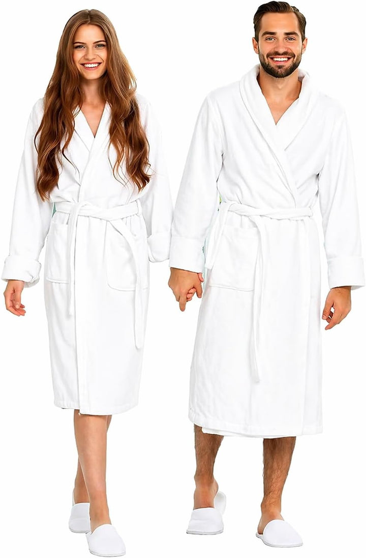 BIOLINEN White Bathrobe 2 Pack