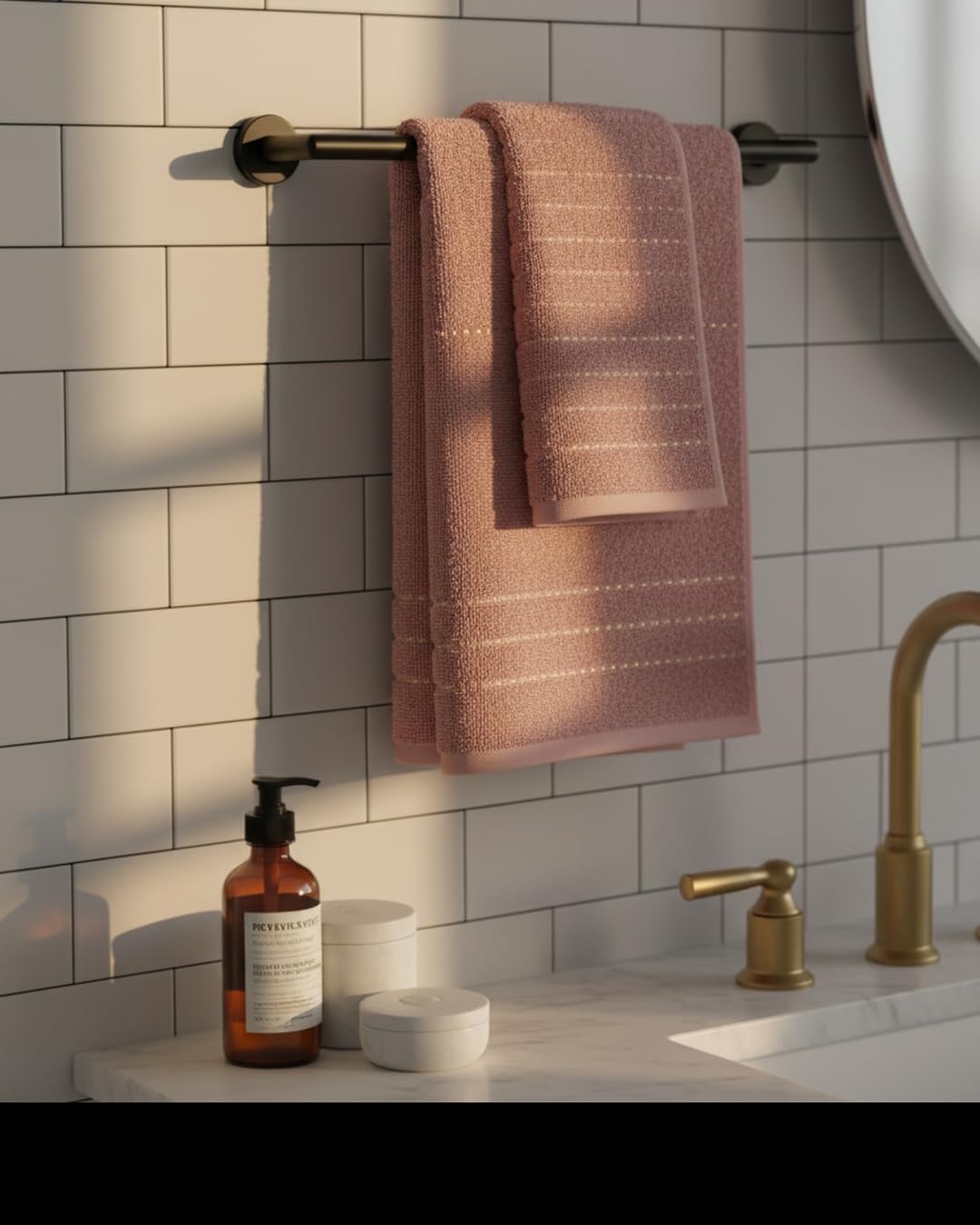 BIOLINEN Rose 6 Piece Towel Set
