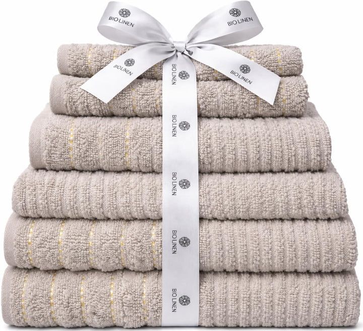 BIOLINEN Dove 6 Piece Towel Set