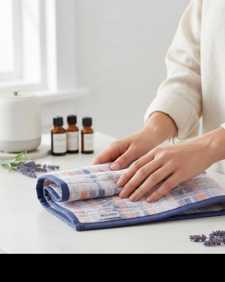 BIOLINEN Blue 6 Piece Towel Set