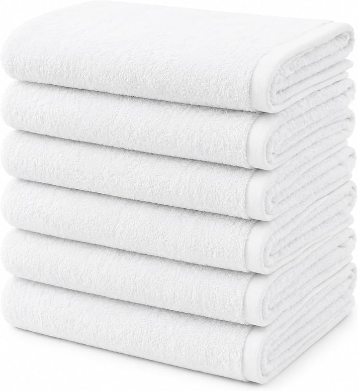 BIOLINEN White Bath Towels 24x48