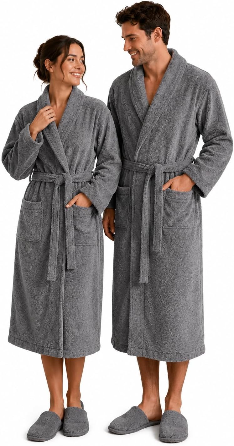 BIOLINEN Grey Bathrobe