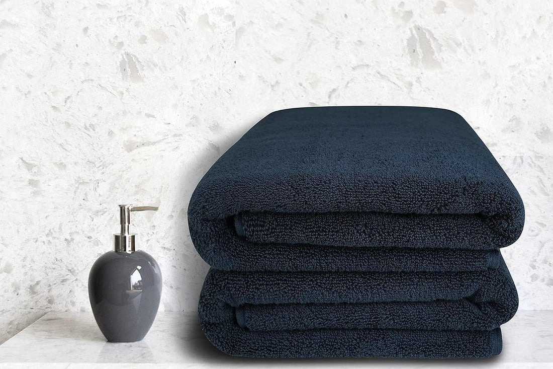 BIOLINEN Black Bath Towels 30x60