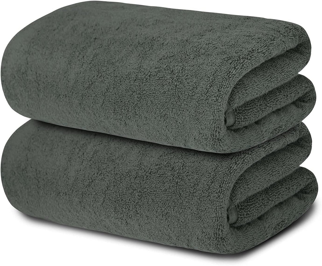 BIOLINEN Grey Bath Towels 30x60