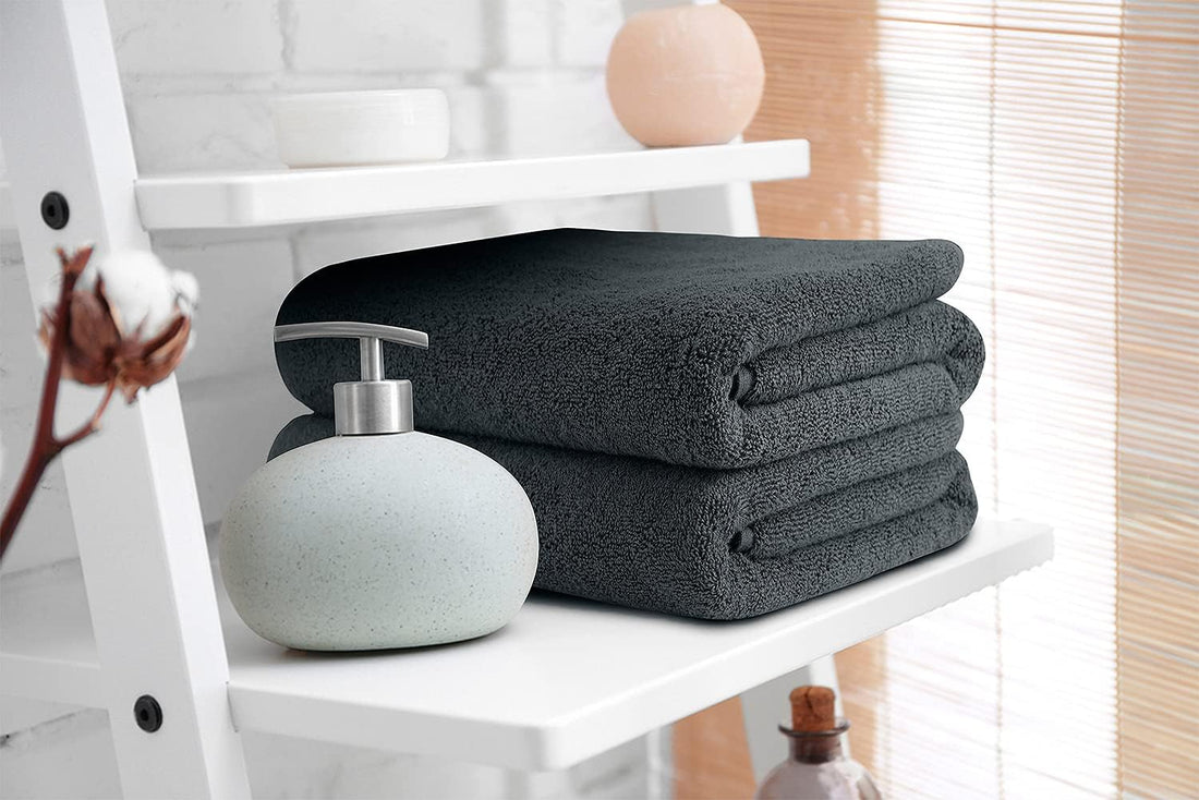 BIOLINEN Grey Bath Towels 30x60
