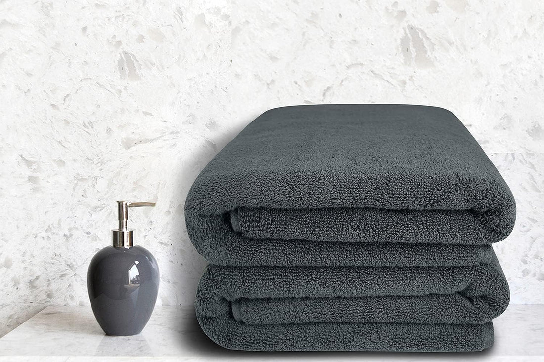 BIOLINEN Grey Bath Towels 30x60