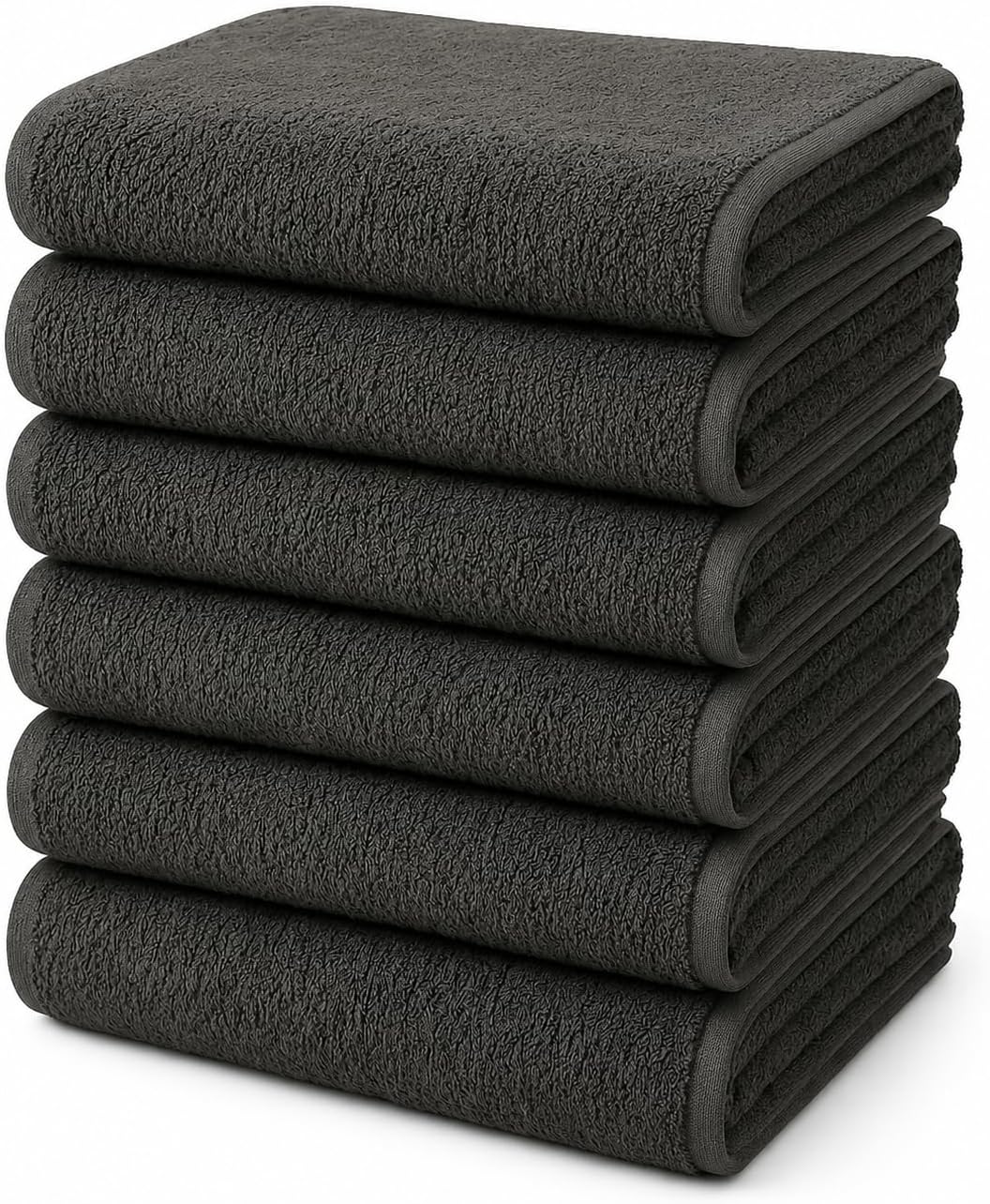 BIOLINEN Grey Bath Towels 24x48
